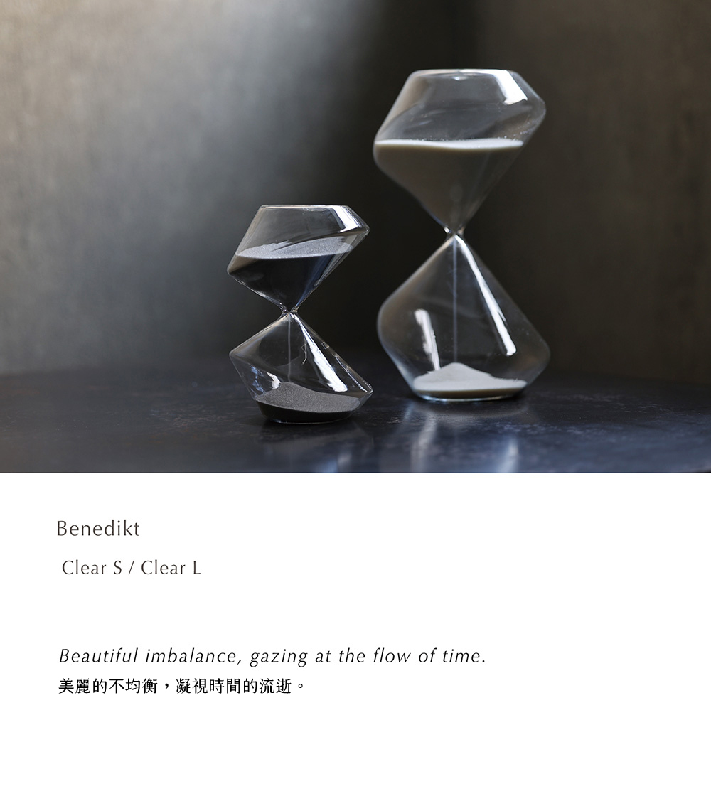 台湾 日本Magnets 高品質 Benedikt 非対称傾斜デザイン アート砂時計