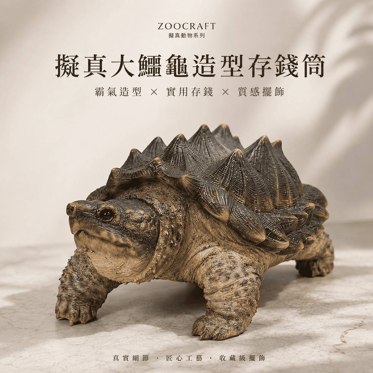 Taiwan ZOOCRAFT Realistic Animal Series Lifelike Resin Ornament